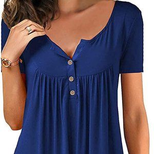 Blue Shirt Women Size Large NWOT New